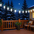 C9 25 25 Count 12" Bulbs Set YULETIME Cool White LED Christmas Lights, Feet Spacing Faceted Strawberry UL Certified