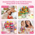 8 Pack 3D Paper Flower Pop Up Cards, Flower Bouquet Card Popup Greeting Cards for Mother's Day, Graduation