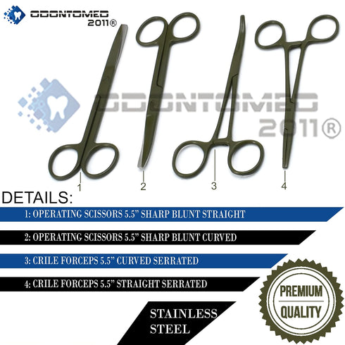OdontoMed2011 Dissection Kit, 24 Pcs Advanced Lab Kit for Anatomy & Biology Students