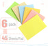 Mr. Pen- Lined Sticky Notes 4x6, 6 Pads, 45 Sheets/Pad, Pastel Color, Sticky Notes with Lines, Sticky Pads, Sticky Note Pads, Colorful Sticky Notes, Stickies Notes, Ruled Post Stickies by Mr. Pen