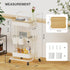 DTK 3 Tier Rolling Utility Cart, Movable Kitchen Storage Trolley with Lockable Wheels for Home Office Organization