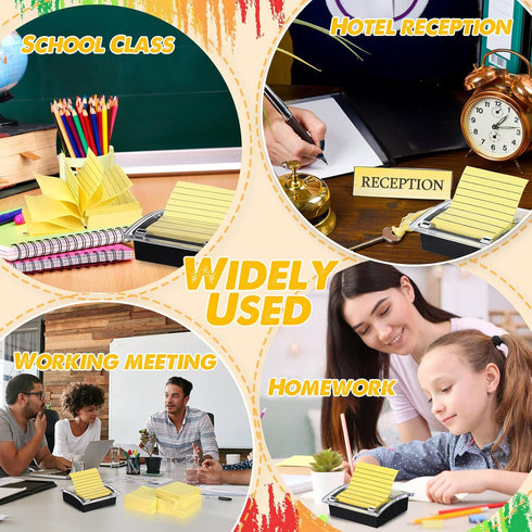 Thenshop 10 Pads Pop Up Sticky Notes, 1000 Sheets Lined 3 x 3 Inch, Self Stick Notes with Lines, 100 Sheets/Pad