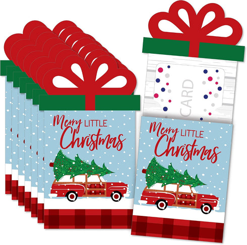 Big Dot of Happiness Merry Little Christmas Tree - Red Car Christmas