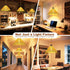 Maliralt 16.4ft Hanging Lamps Rattan Pendant Light - Plug in Cord Hanging Light Fixture Plug Into Wall Outlet Pendant