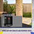 ENERLITES Weatherproof Outlet Box with Five 1/2-in Threaded Outlets, 2-Gang Outdoor Electrical Box