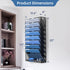 DALTACK Wall File Holder, 10 Tier Hanging Organizer for Papers, Mails, Folders, Clipboard, Magazine Organization, Mesh