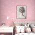 512inL 17.7inW Pink Wallpaper Silk Embossed Floral Pink Contact Paper Peel and Stick Self Adhesive Wallpaper
