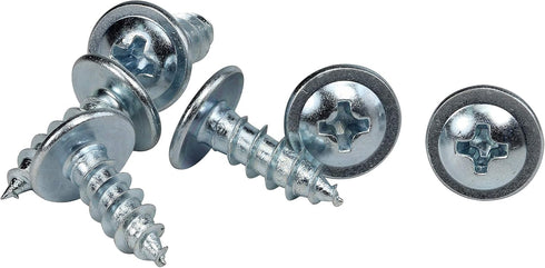 100 Pack Rok Hardware #8 x 1/2" Standard Thread Truss Head Screws for Wood Work MDF Zinc