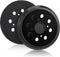 2 Pieces 5 Inch 8 Hole Hook and Loop Orbital Sander Replacement Pad Backing Pad (Black)