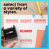 ExcelMark FAXED Self Inking Rubber Stamp, Red Ink