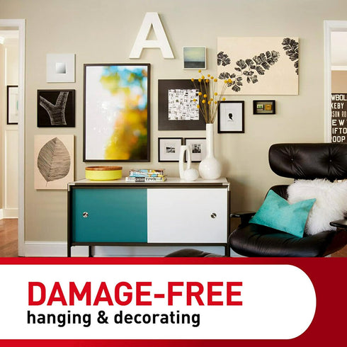Command 20 lb XL Heavyweight Picture Hanging Strips, 10 Pairs for Damage-Free Home Decor, White Adhesive