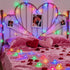 33ft 100 JACUXLSS Flower Fairy String Lights, LED Cherry Blossom Plug in Easter Christmas Tree Hanging Dcor Lamp