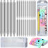 Qilery 25 Set Stainless Steel Resin Blank Epoxy Pens for UV Dtf Wraps