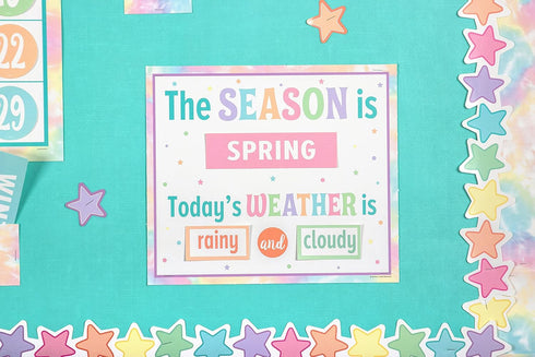 Pastel Pop Calendar Bulletin Board, Teacher Created Resources