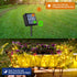 4 Pack 33ft 100 8 QITONG Solar Fairy Lights, Each LED Warm White Christmas Light Outdoor Waterproof, Modes Silver Wire