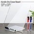 Mr. Pen Clear Acrylic Board with Stand, 10" x 10", 3 Dry Erase Markers, Acrylic White Board for Desk