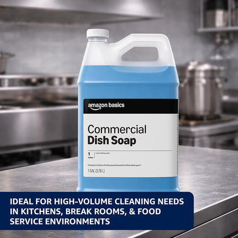 Commercial 1 Pack 2 Amazon Basics Liquid Dish Soap, Gallon