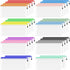 Smarpau 28Pcs Pencil Pouch Set, 14 Colors, 9.3" x 4.7" Mesh Zipper Pouches for Organizing, Clear Pencil Bags