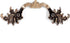 JETLAND 4-Pack, 4" PW1618ABR102 French Provincial Drawer Pulls - Antique Brass, Hole Centers, Vintage Shabby Chic Pulls