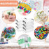 OGANAZI 6 PCS Clear Plastic Crayon Boxes with Snap Lids, Small Crayon Storage Box Stackable Crayon Container Box