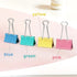 ZZTX Large Binder Clips, Assorted Color Paper Clamps, 1.6 Inches, 24 Pieces