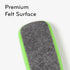 U Brands Magnetic Dry Erase Board Felt Eraser, 4.5"x2.25"x1", Lightweight Modern Design in White and Green