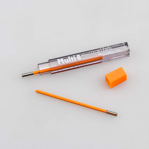Pentel Arts 8 Colour Pencil Lead Refill, Orange, 24 Pieces of Lead