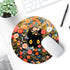 ITNRSIIET Mouse Pad, Premium-Textured Waterproof Round Mouse Mat with Stitched Edge, Non-Slip Rubber Base, 8.7×8.7