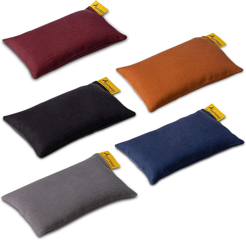Mouse Pad Wrist Rest, Ergonomic Palm Support Made of Organic Millet Chaff, Cognac Color Cushion Support