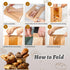NPLUX 50 Pack Packaging Gifting(8.27x13.6x3.54In) Sourdough Bread Bags for Homemade Bread with Tin Tie Tab Lock Bakery