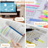 BAYTORY 960 Sheets Transparent Sticky Index Tabs, Clear Sticky Notes Long Page Book Markers for Book Annotation