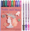 Silver Shadow Gel Ink Pen, 10-Piece 1.0 mm, Assorted Colors
