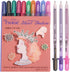 Silver Shadow Gel Ink Pen, 10-Piece 1.0 mm, Assorted Colors