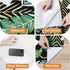 Tropical Green Leaves Wallpaper, Peel and Stick Self Adhesive for Cabinets, Waterproof 17.5" x78.7" Decor