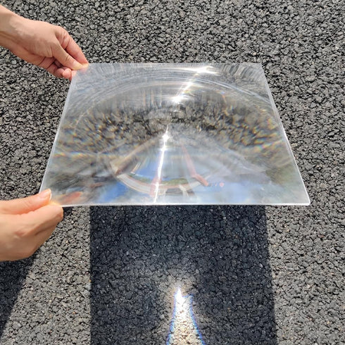 Fresnel Lens Large, 300x300mm, Focal Length 300mm, Acrylic Lens (not Glass),Olar Death