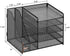 Marbrasse Desk Organizer with File Holder, 5-Tier Paper Letter Tray, Mesh Organizers for Office Supplies (Black)