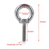 Eowpower 5 Pieces Stainless Steel 304 1/4 inch - 20 x 1 inch Lifting Ring Eye Bolts