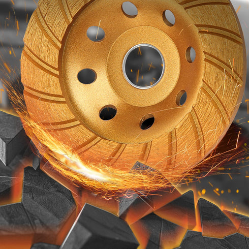 KSEIBI 644052 Super Turbo Diamond Cup Wheel, 4-1/2 Inch (115 mm)