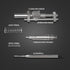 Dr. Metalleung Tactical Ballpoint Pen, Click Stainless Steel Retractable EDC Heavy Pen for Smooth Writing