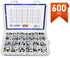 Loreso Transistor Variety Pack, 600 pcs Assortment Kit Box with 24 Value NPN PNP Transistors for Electronics Projects