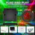 bubusan 60 (DF-R10) Sound Activated Party Lights - Patterns Mini DJ Disco Ball Strobe Stage Light, USB Powered RGB LED