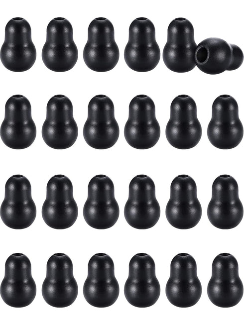 Maitys 24 Pieces Universal Soft Silicone Stethoscope Ear Tips Earpieces Earbuds (Black)