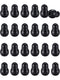 Maitys 24 Pieces Universal Soft Silicone Stethoscope Ear Tips Earpieces Earbuds (Black)