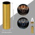 10cm/3.94inch 2.5cm/0.98inch E14 Set 6 RDEXP Long Dia Double Line Chandelier Light Cover Sleeves Socket Candelabra Base