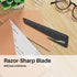 Uncommon Desks Ruler & Letter Opener Combo, Easy to Hold, Black 6 Inch Ruler, Perfect for Crafts and Sewing (3 Pack)