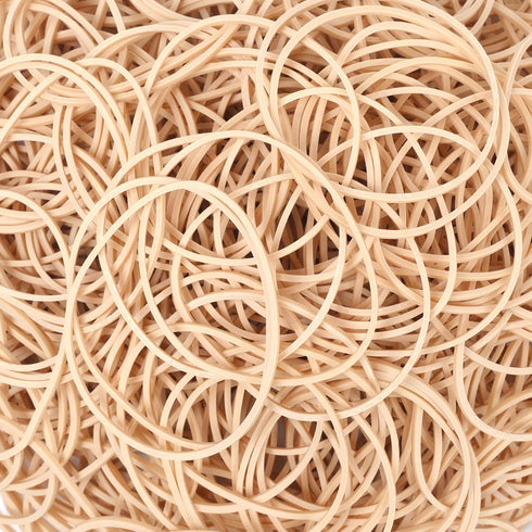Rubber Bands 500pcs Size #19 Light Brown Elastic Rubber Bands for Office Supplies
