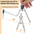 Mr. Pen Professional Geometry Set - 7 pcs Metal Compass with Shatterproof Storage Box, Drafting Tools