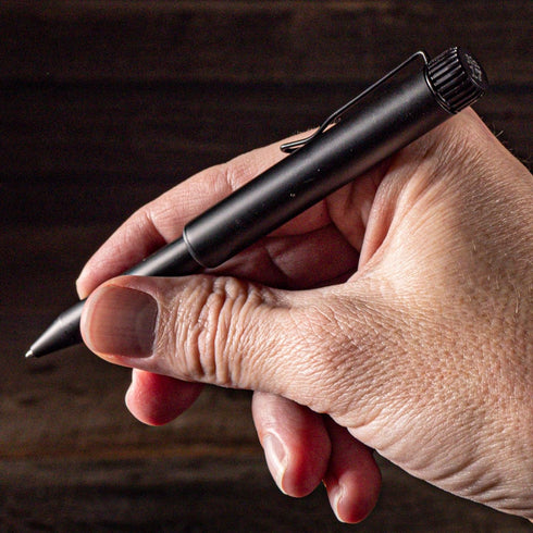 Rite in the Rain All-Weather Metal Portage Pen - Black Barrel, Black Ink, Fine Point (No. BK17)