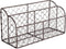 DII Farmhouse Office Collection, Gray Metal Storage Desktop Letter Holder