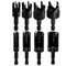 Yakamoz 8Pcs Wood Plug Cutter Set, 1/4 Inch Hex Shank Straight and Tapered Cork Drill Bits Cutting Tool